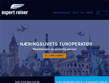 Tablet Screenshot of expertreiser.no